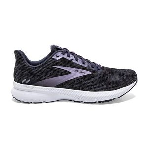 Brooks Launch 8 Road Running Shoes - Womens, Black/Purple/White | IE-PJZ729104